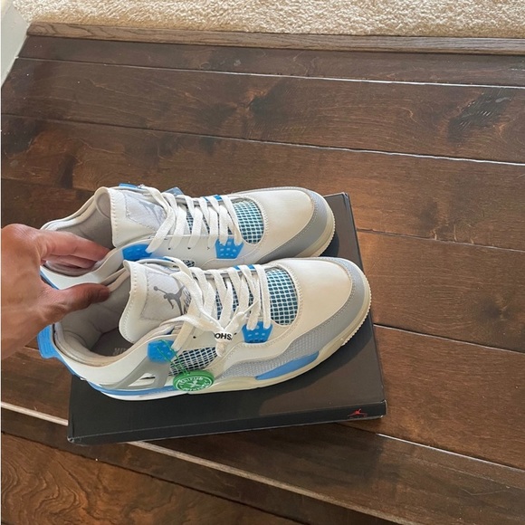 Jordan 4 “off white” Military Blue Concept - Picture 6 of 8